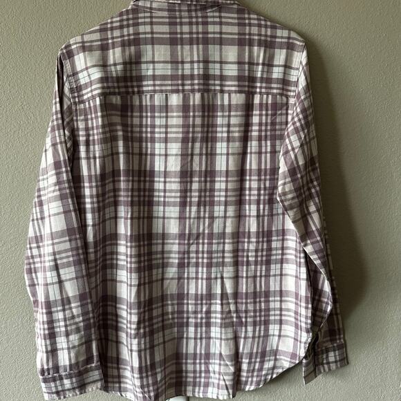 NEW Jachs Girlfriend Plaid Button Down Top sz S - Picture 2 of 3